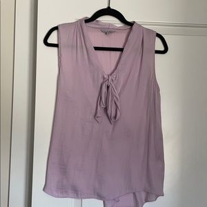 Violet sleeveless blouse
